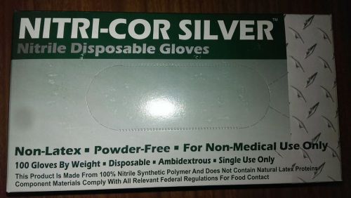400Cs Nitrile Disposable Gloves Powder Free, Non-Latex, Non-Medical Use  Size: M