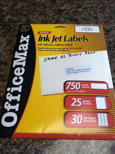 Inkjet  Address Labels 1&#034; X 2 5/8&#034;  Lot Of 14