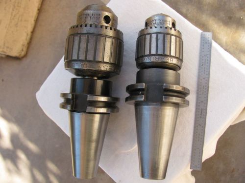 1/2&#034; and 3/8&#034; Jacobs drill chucks with CAT40 shanks, model 14N and 11N, NR