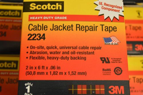 Qty 10 Rolls Scotch 2234 Cable Jacket Repair Tape  2&#034; X 6ft x .06&#034;