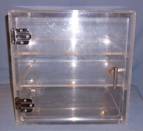 Heavy Plexiglass Case w/ Shelves Retail Store Display Collections Green House