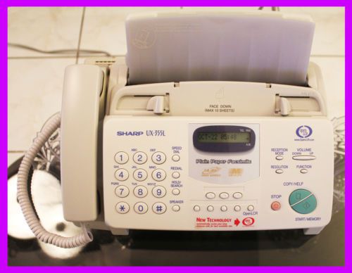 Sharp UX-355L Plain-Paper Fax Machine