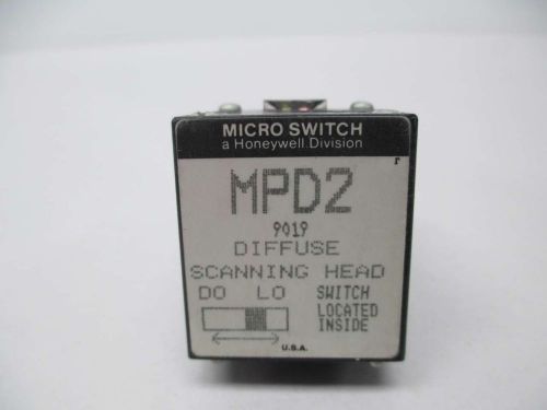 NEW MICRO SWITCH MPD2 PHOTOELECTRIC DIFFUSE SCANNING HEAD SENSOR D368226