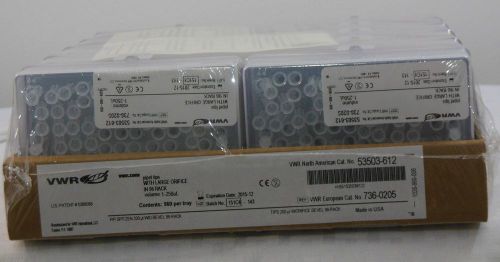 Vwr 53503-612 1-250 µl genomic pipet tips pack of 960 tips in 10 racks for sale
