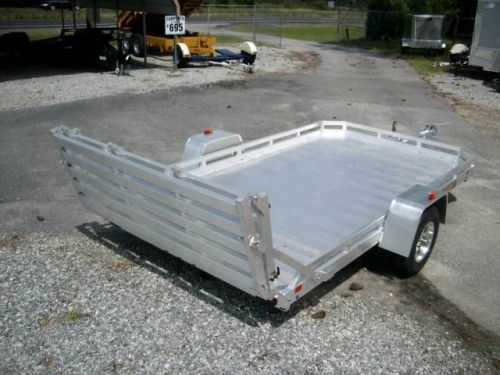 2015 77 x 12 cargo aluminum utility trailer aluma 7712 heavy bi fold gate for sale