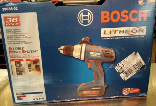 Bosch 36v li-ion brute tough 1/2&#034; hammer drill/driver for sale