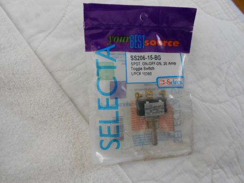 12 NEW SELECTA SWITCH TOGGLE SS206-15-BG SPDT on-off 20 amp