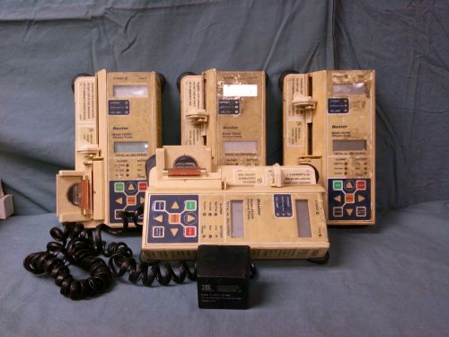 LOT of 4 Baxter Infusion Pumps Model AS20S