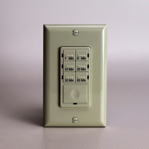 Ivory countdown timer switch 6-button preset w/ override 4-wire 60-min timer for sale