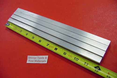 4 pieces 1/2&#034; x 1/2&#034; aluminum square flat bar 12&#034; long 6061 t6511 new mill stock for sale