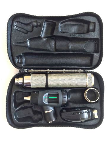 Welch allyn 3.5v coaxial ophthalmoscope, macroview otoscope &amp; convertible handle for sale