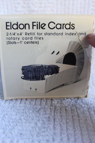 Eldon office products file cards 2 1/4&#034; x 4&#034; refill standard index rotary files for sale