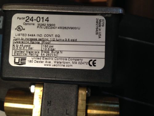 Honeywell UEC24014M262M900/U pressure switches
