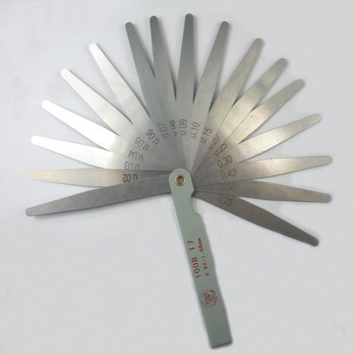 Stainless steel 0.02mm to 1mm thickness gap metric filler feeler measuring gauge for sale