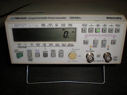 Philips Fluke Model PM 6666 120MHz 2 Ch Counter/Timer - #6