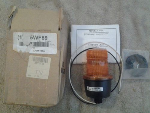 Low Profile Warning Light, Strobe, Amber LP3M-120A Federal Signal