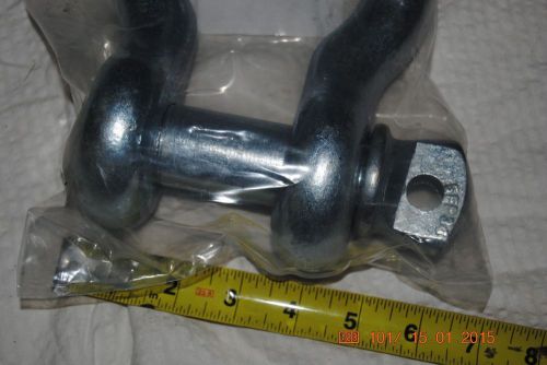 2 pcs. screw pin anchor tackle shackle 24000 lbs 1 1/4&#034; inch wll24000 5fp34 usmc for sale
