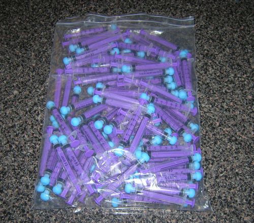 100 x  Disposable 3ml Injector Syringe For Hydroponics Nutrient  U.S.A SELLER