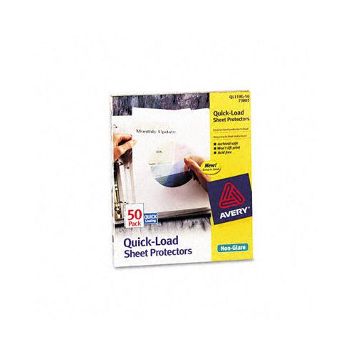 Quick Top and Side Loading Sheet Protectors, Letter, 50/Box