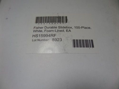 Fisherbrand Foam Lined 100-Place Slide Box White 03-448-5