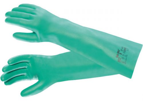 Sol-Vex Nitrile Unlined Sink Glove, pair, 18 inch. Extra Large, Size 10