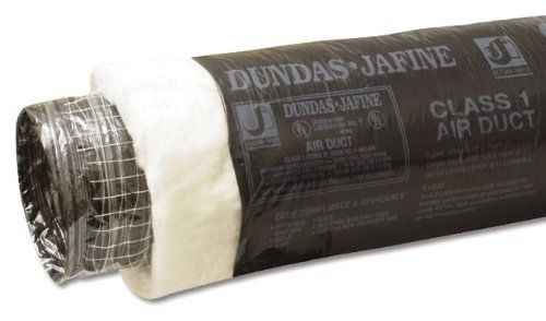 Dundas Jafine BPC425R6 Insulated Flexible Duct with Black Jacket, 4-Inches by 2