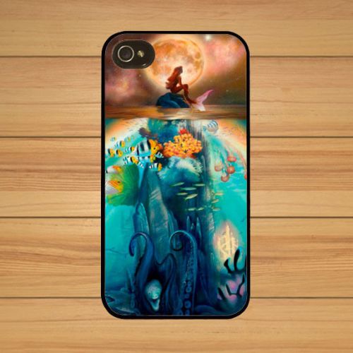 Custom iPhone 6 Plus Case Disney Ariel Little mermaid Moon