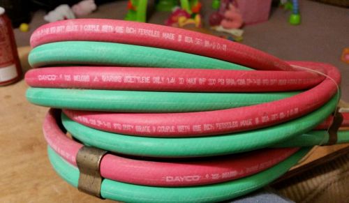 NEW DAYCO Oxygen Acetylene Hose 300 PSI 20&#039;Feet GRADE R INDUSRIAL TOOL METALWORK