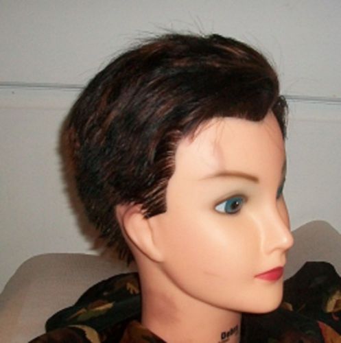 Debra mannequin head, brunette, store &amp; style wigs, display hats, wigs gc for sale