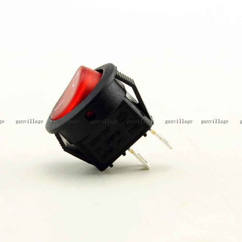 5x ac 3a 250v on-off spst 2 pins round boat rocker switch for household machine for sale