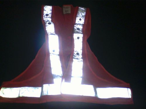 Illuminated safety vest 16 blinking light up reflective biking running walk org for sale