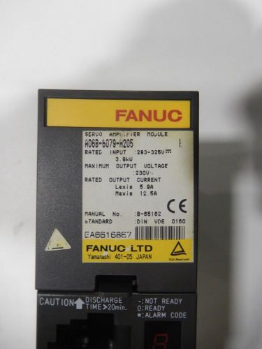 Fanuc Servo Amplifier A06B-6079-H205 A06B6079H205 Used