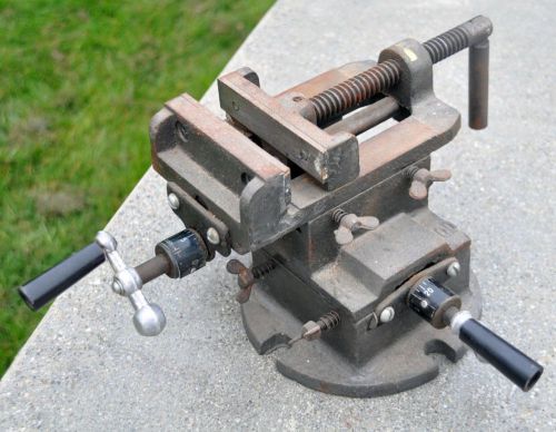Multi axis 4 inch cross slide machinist drill press vice / vise for sale