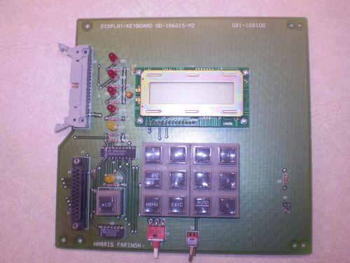 Harris Digital Microwave Radio 6 GHz VersaT1lity Display Keyboard SD106015-M2