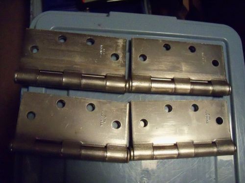 4 Steel Stanley Commerical Door Hinges F179 4 1/2&#034; steel toned