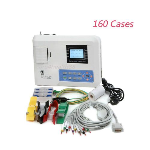 Portable 1-Channel 2.7&#034; Digital Electrocardiograph ECG EKG Machine 7 Language CE
