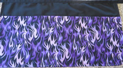 Purple Flames 3 Pocket/Waist/Waitress apron