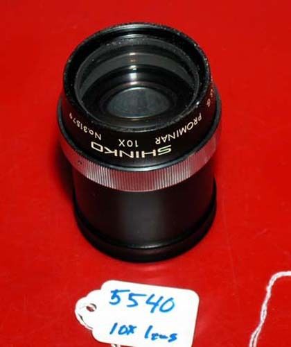 Shinko SG Prominar 10X Comparator Lens: Number 31579, Inv 5540