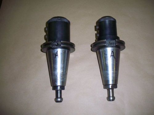 (2) BIG SHEPPARD CAT 50 END MILL TOOL HOLDERS