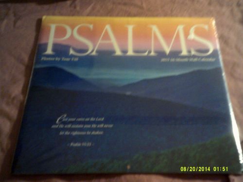 2015 * PSALMS * 16-Month Wall Calendar * Bible Verses * Beautiful * NIP