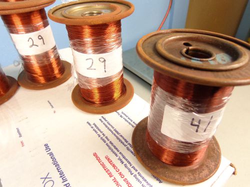 8 Spools   Small Magnet Wire  28 AWG, 29 gauge, 31ga, 36 and 41