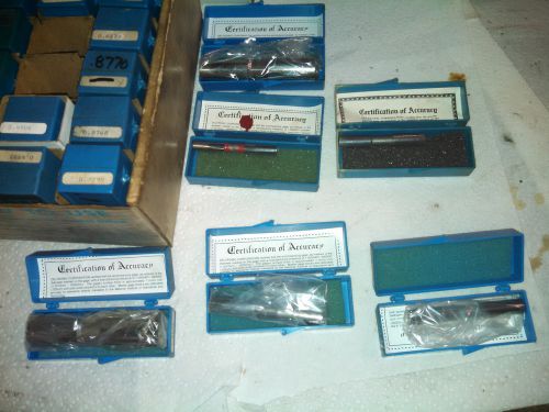 Machinist tools lathe mill 2 boxes of deltronic pin plug gage s gauge s s for sale