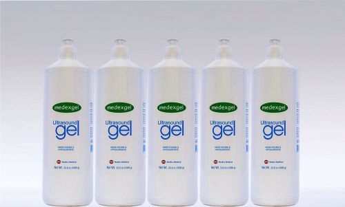 Medexgel CLEAR Ultrasound Gel 5 Liter - 1.3 gallon.