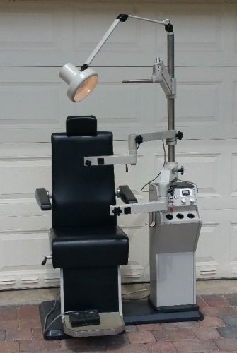 Ophthalmic Chair And Stand: Burton Dura Test Unit Deluxe Model 2001