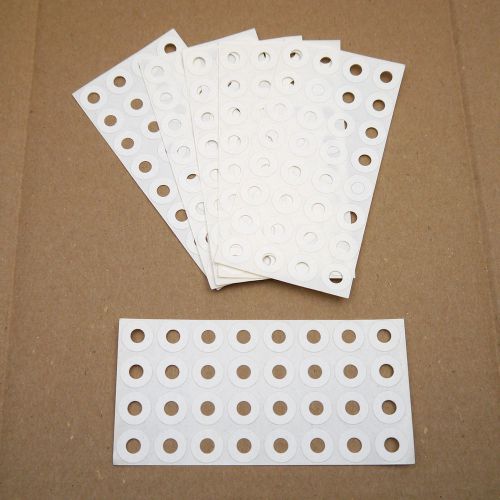 6 Sheets of Avery Paper Reinforcement Self-Adhesive White Circle Sticker Labels