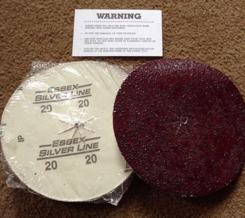 New 20 grit silverline essex floor edger sanding discs sandpaper 11 each for sale