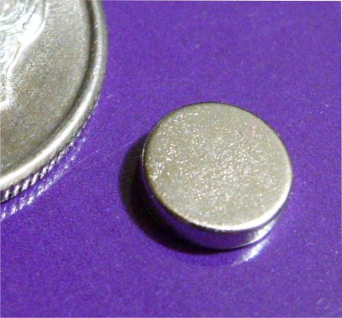 100 Rare Neodymium Earth Magnets 1/4&#034; X1/16&#034; Discs ND012 Round 100/Lot Free Ship
