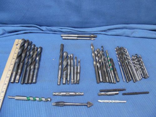 44pc  morse taper drill bits lot. set of national drill bits 17/32 to 9/32. for sale