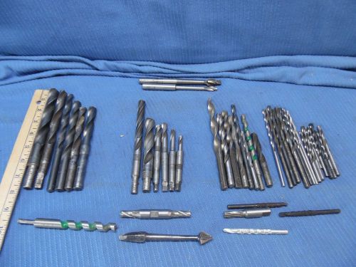 44pc  MORSE TAPER DRILL BITS LOT. set of national drill bits 17/32 to 9/32.