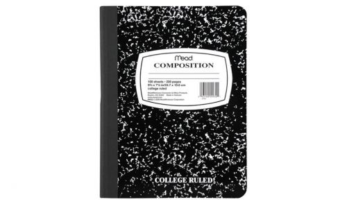 Mead Square Deal Black Marble Composition Book 1 Subject Item #09932